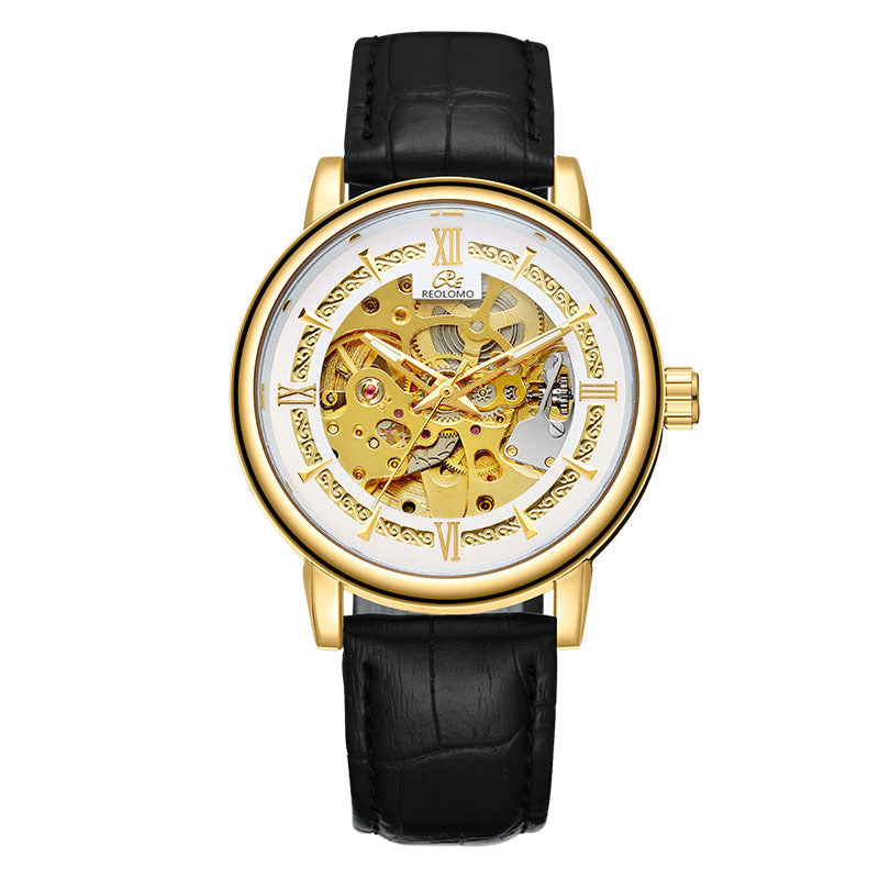 Mens Hollow-out Mechanical Watch