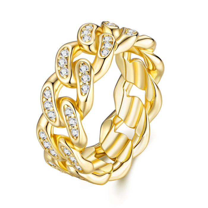 Engraved With Top-quality Moissanite, This Luxurious And Fashionable Minimalist Jewelry Set Features Silver Pieces Electroplated With Gold.