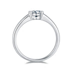 A 0.5-carat Luxury  Silver Ring Set