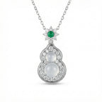 925 Sterling Silver Elegant Hulu Pendant Necklace  \