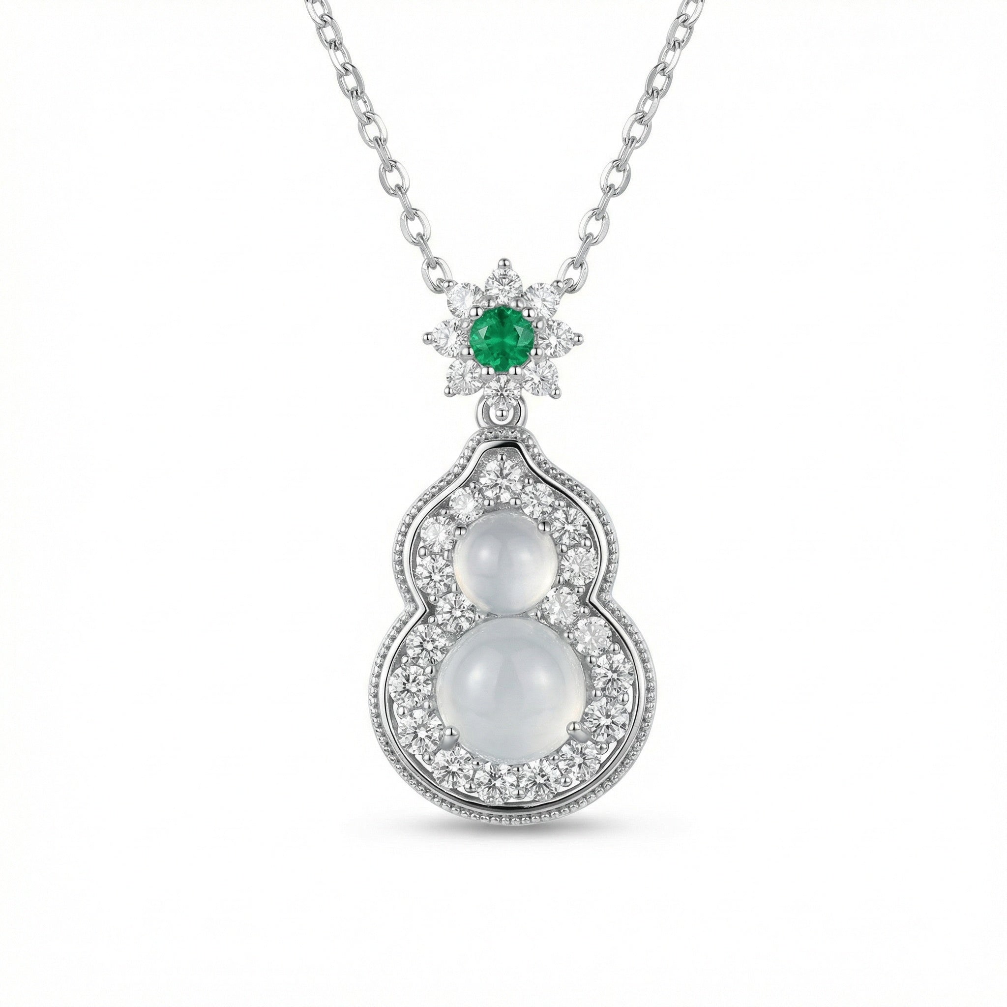 925 Sterling Silver Elegant Hulu Pendant Necklace  \