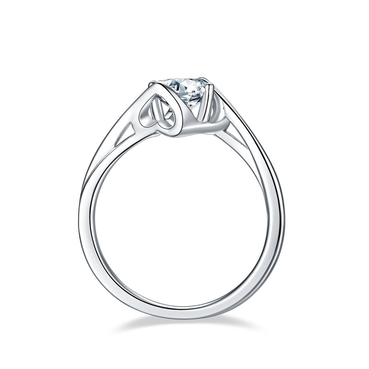 1-carat Top-quality Moissanite S925 Silvern