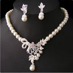 pearls, necklaces, earrings, jewelry sets