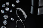Light And Shadow Bloom - A Wedding Ring Set