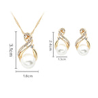 Pearl Necklace And Earrings Se