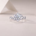 Hidden Poetry - A Wedding Ring Set With 1-carat