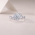 Hidden Poetry - A Wedding Ring Set With 1-carat