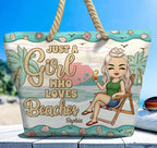 Cartoon Beach Leisure Shoulder Bag Printed