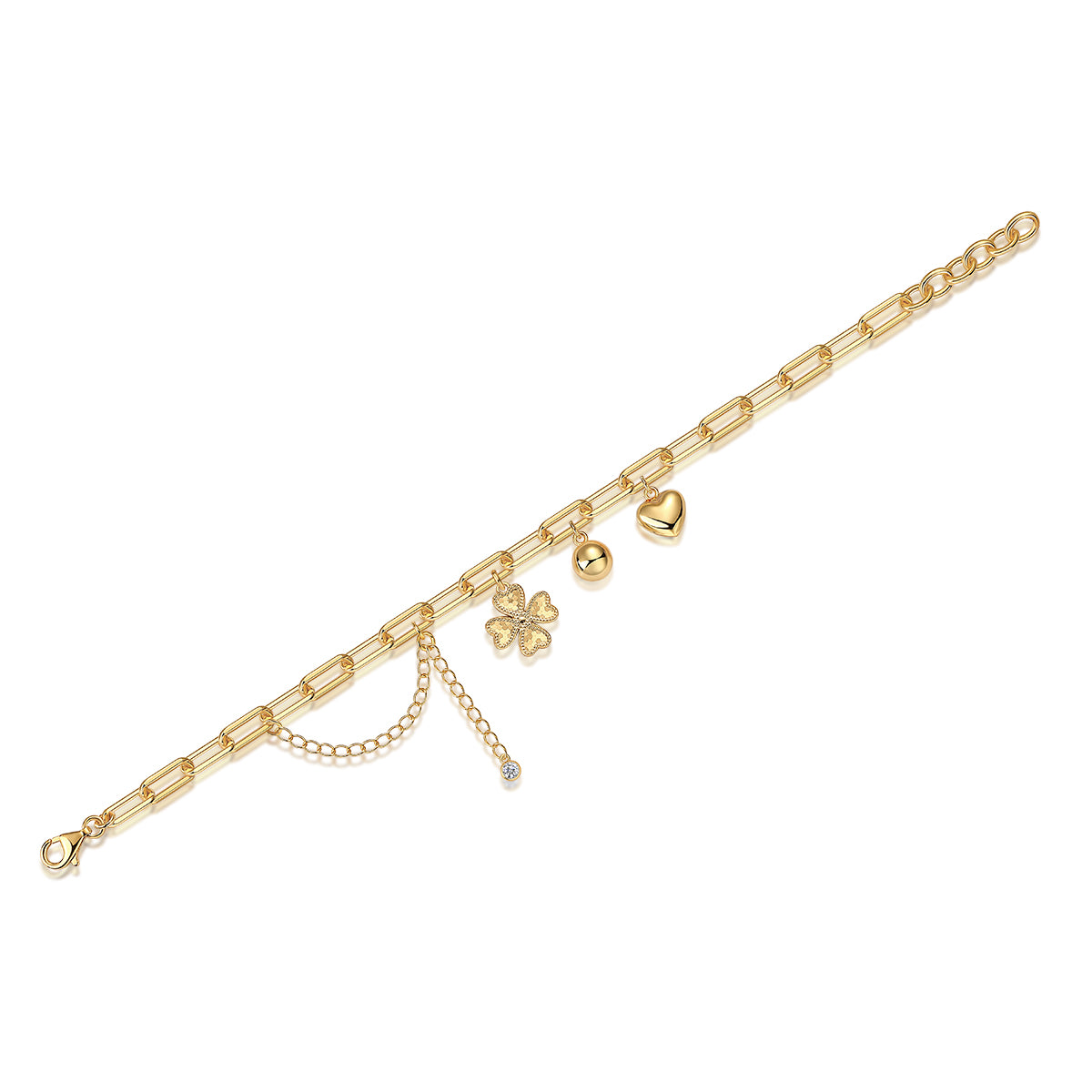 0.5-carat Silver Bracelet Set With, S925 Silver