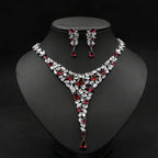 Colorful  Necklace Set Wedding Earring