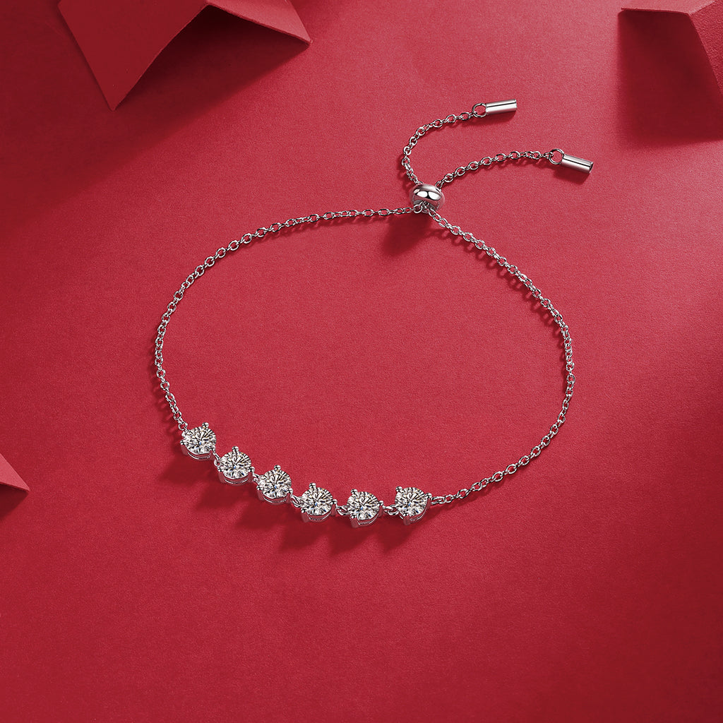 Silver Bracelet And Bracelet , S925 Silver-plated Platinum