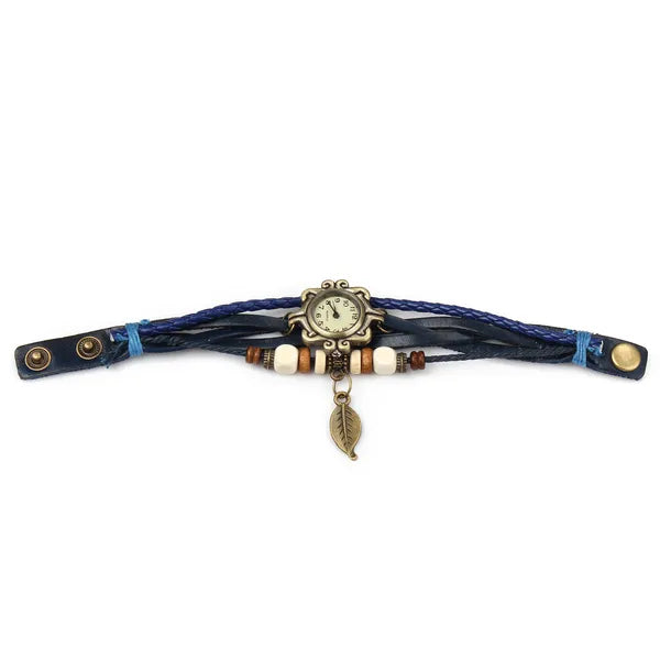 Bohemian Style Handmade Leather Tree Leaf Women's
