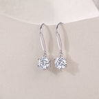 Jumping Wind - Earrings Set With 1-carat