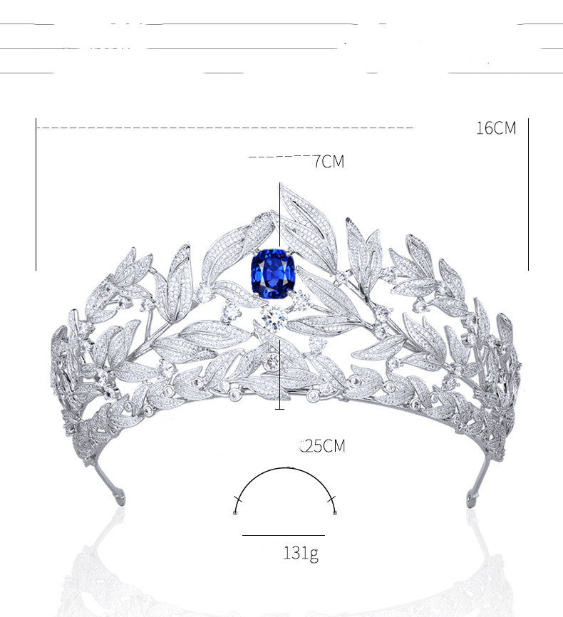 Sapphire Crown CopperCrown Wedding Headdress