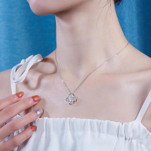, Silver Pendant Necklace S925, Silver-