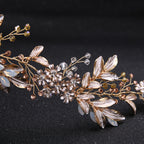 New Handmade Hairband Gold Leaf Headdress Bridal