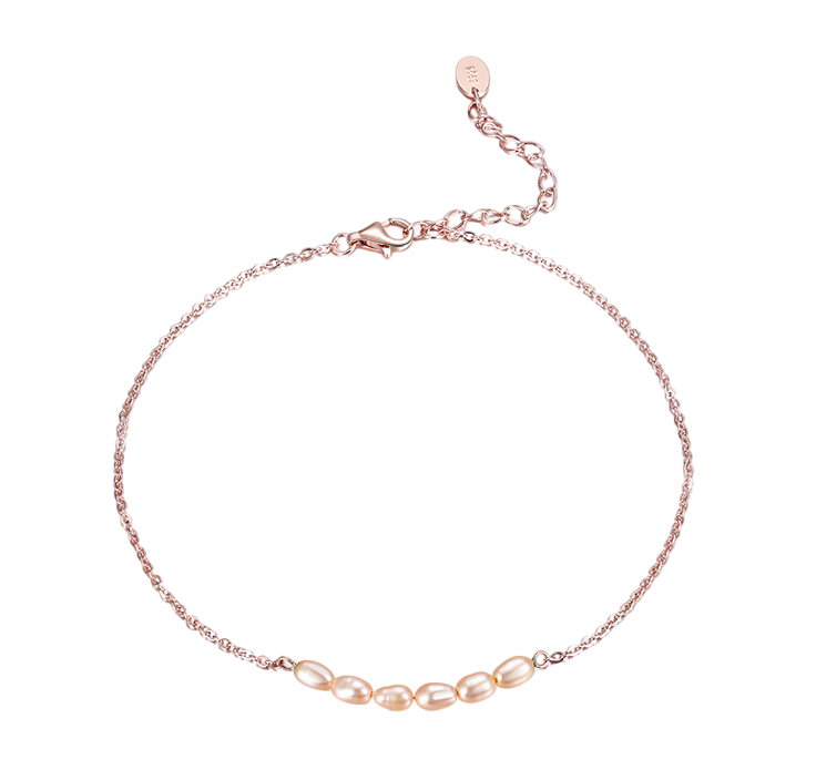 925 Sterling Silver  Rose-Tone Sterling Silver Bracelet