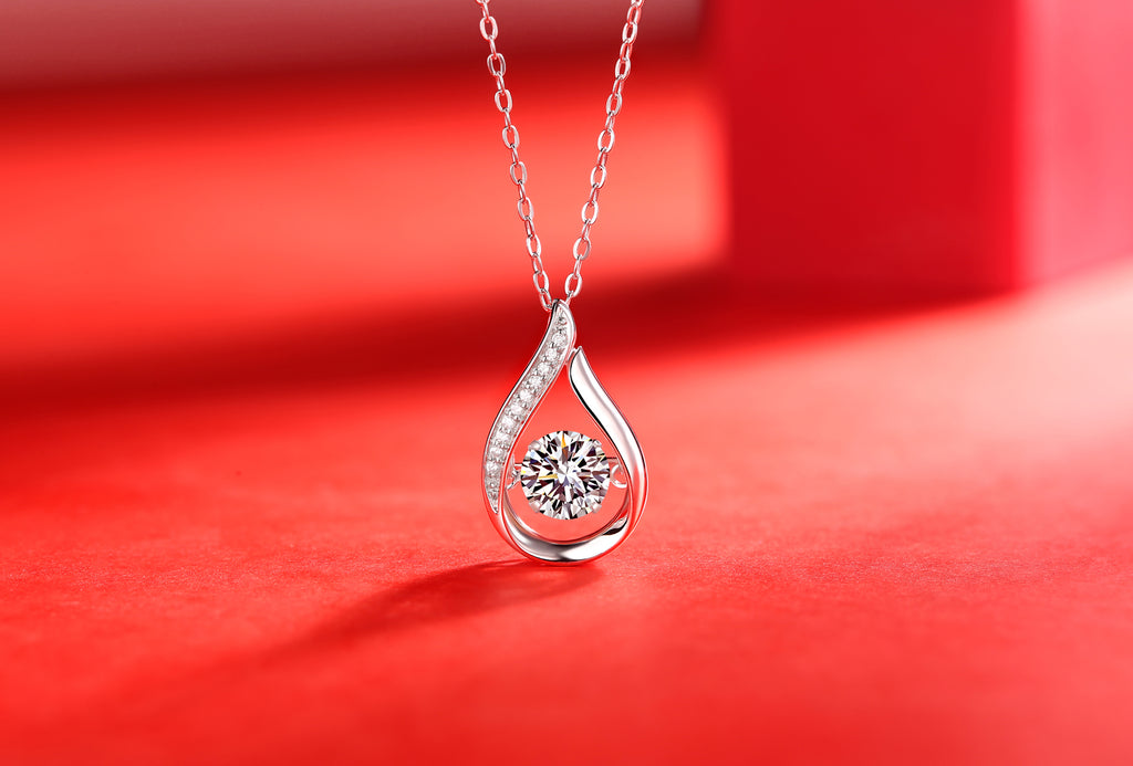 Necklace Pendant Set With Top-quality Moissanite S925