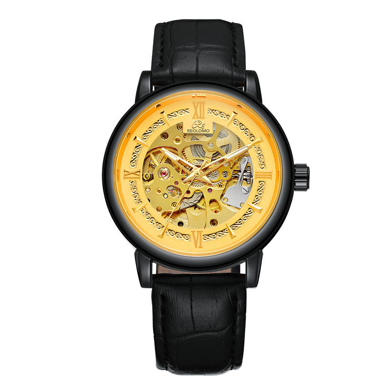 Mens Hollow-out Mechanical Watch