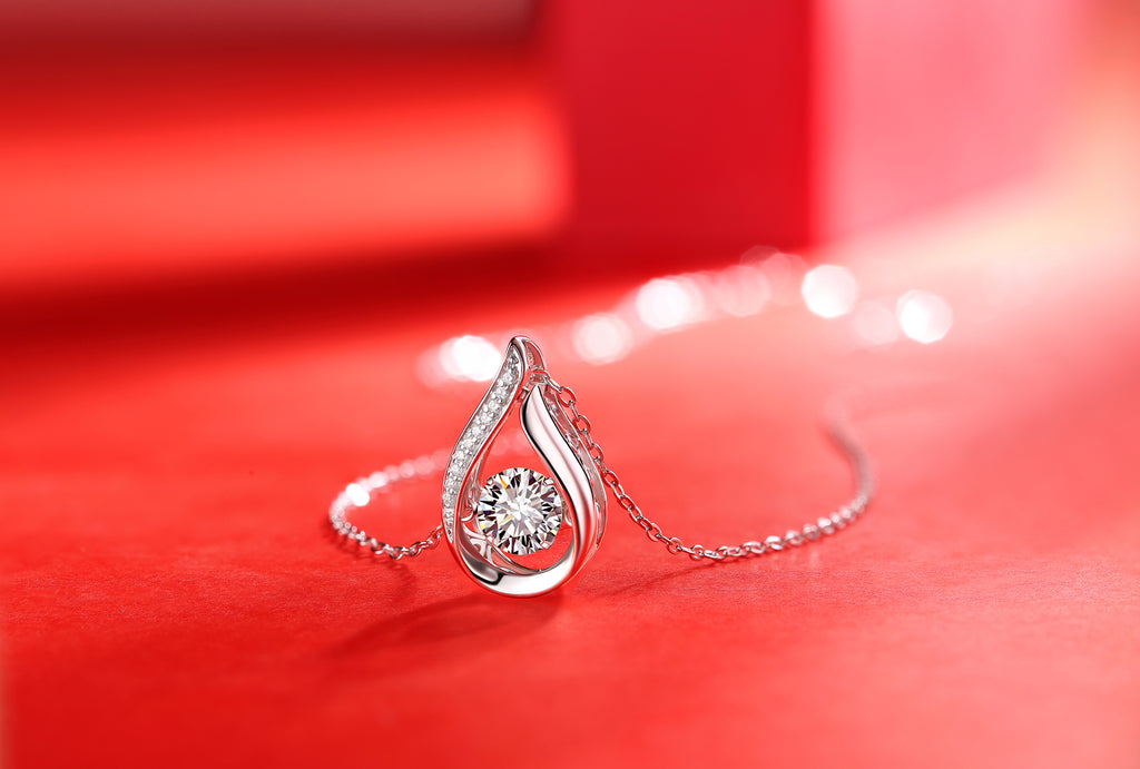 Necklace Pendant Set With Top-quality Moissanite S925