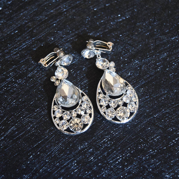 Bridal Headdress Flowers Wedding Crown Necklace Earrings