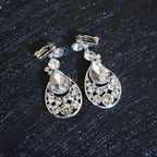 Bridal Headdress Flowers Wedding Crown Necklace Earrings