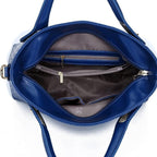 Women 4Pcs Top Handle Satchel Hobo  Leather Handbag Set