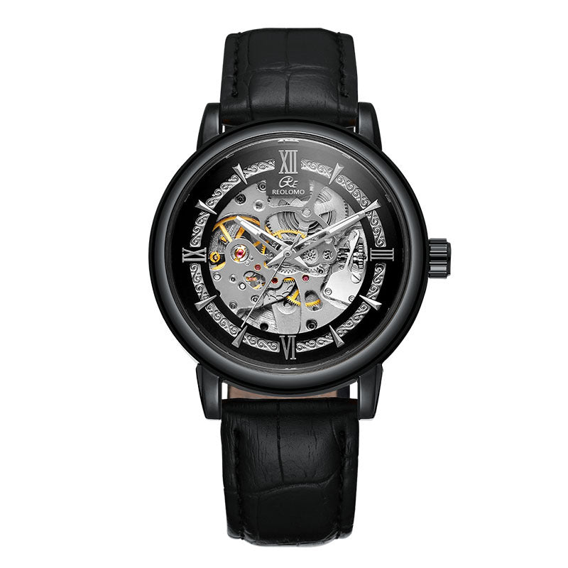 Mens Hollow-out Mechanical Watch