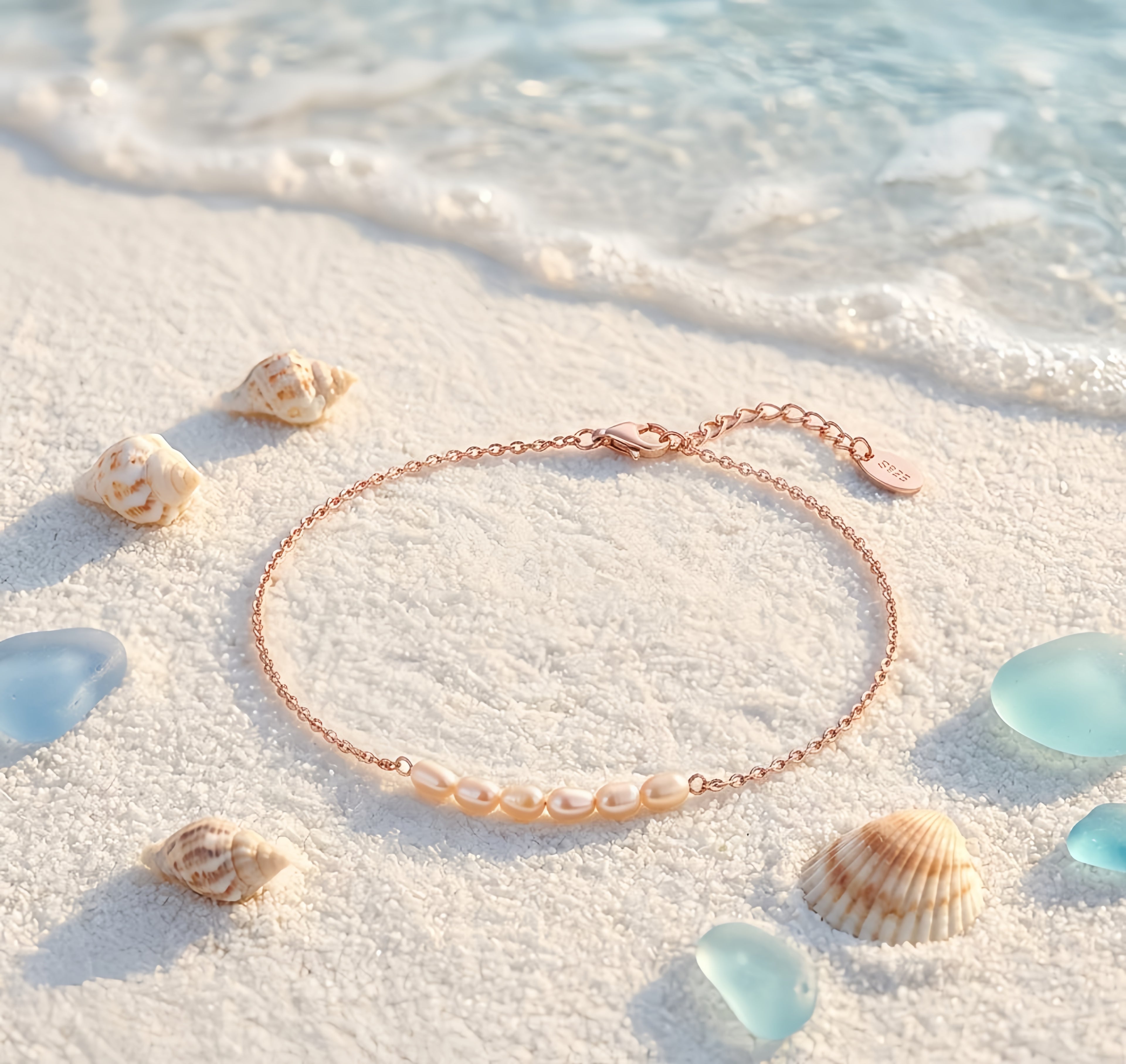925 Sterling Silver  Rose-Tone Sterling Silver Bracelet