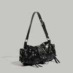 Edgy Y2k-style Single-shoulder Commuter Crossbody Biker Bag