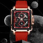 Simple Business Tape Mens Calendar Watch