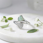 925 Sterling Silver Elegant Silver Bypass Ring