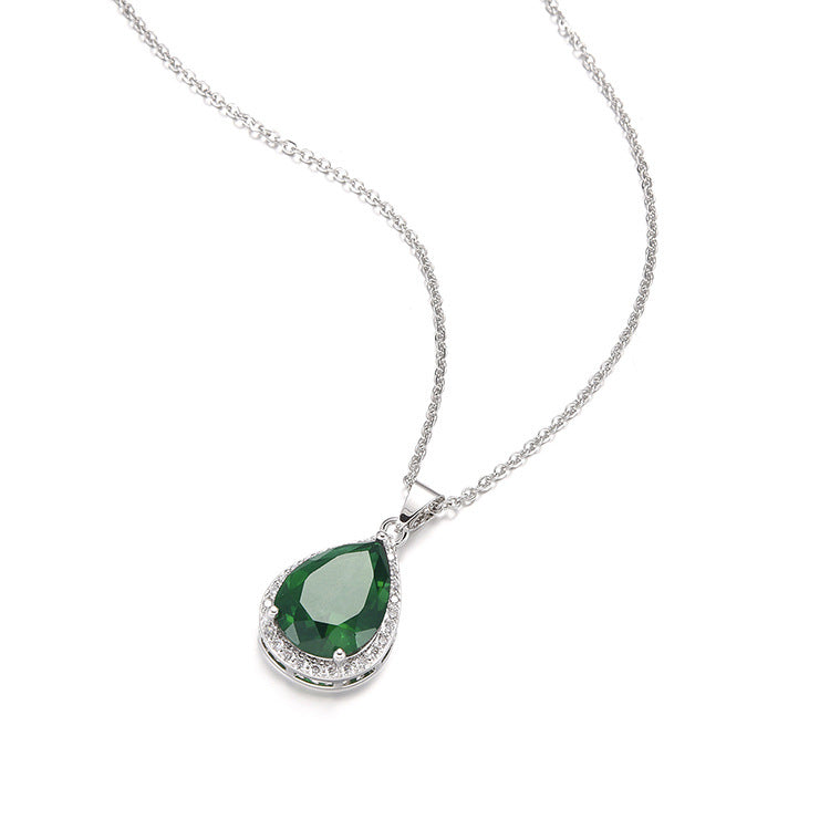 Water Drop Long Necklace Earring Ring Bracelet