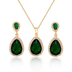 Necklace Eardrops Suit Bride Wedding Jewelry