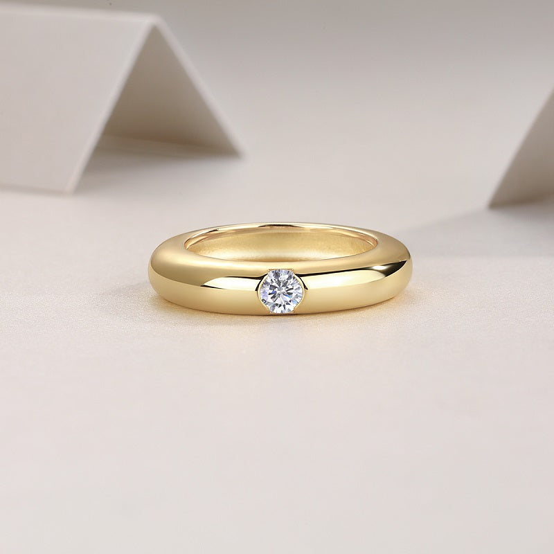 Light Luxury Jewelry Silver Ring Set