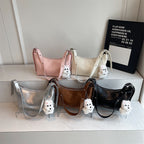 Solid-color  Underarm Single-shoulder Crossbody Bag