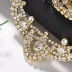 Floral Temperament Bride Headband Rhinestone