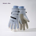 Fleece-lined Thickened Men's And Women's Skiing Gloves