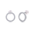 Moissanite S925 Silver And Platinum-plated Stud Earrings