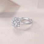 Hidden Poetry - A Wedding Ring Set With 1-carat