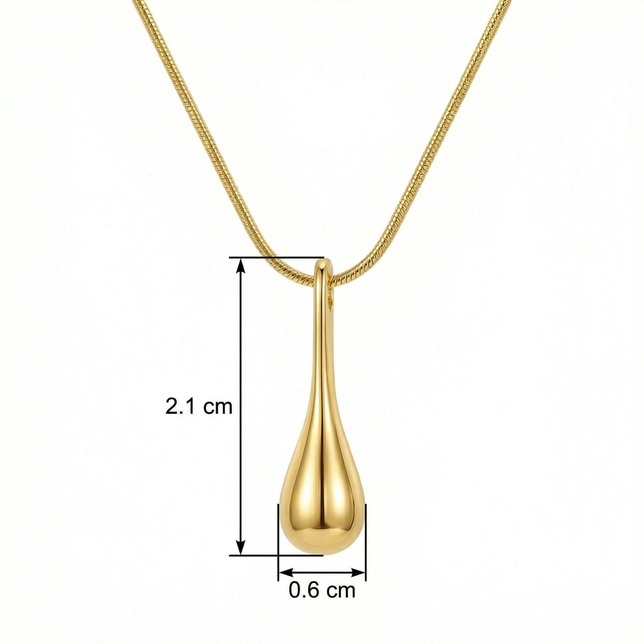 925 Sterling Silver  Teardrop Pendant