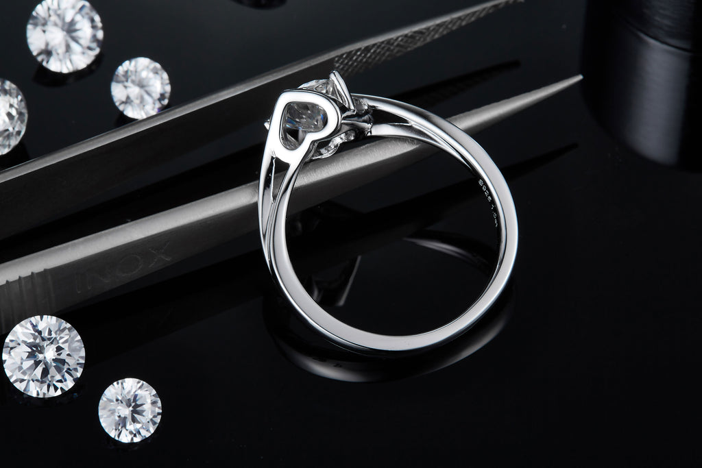 1-carat Top-quality Moissanite S925 Silvern
