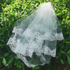 Bridal Veil Lace  Headdress Super Mori