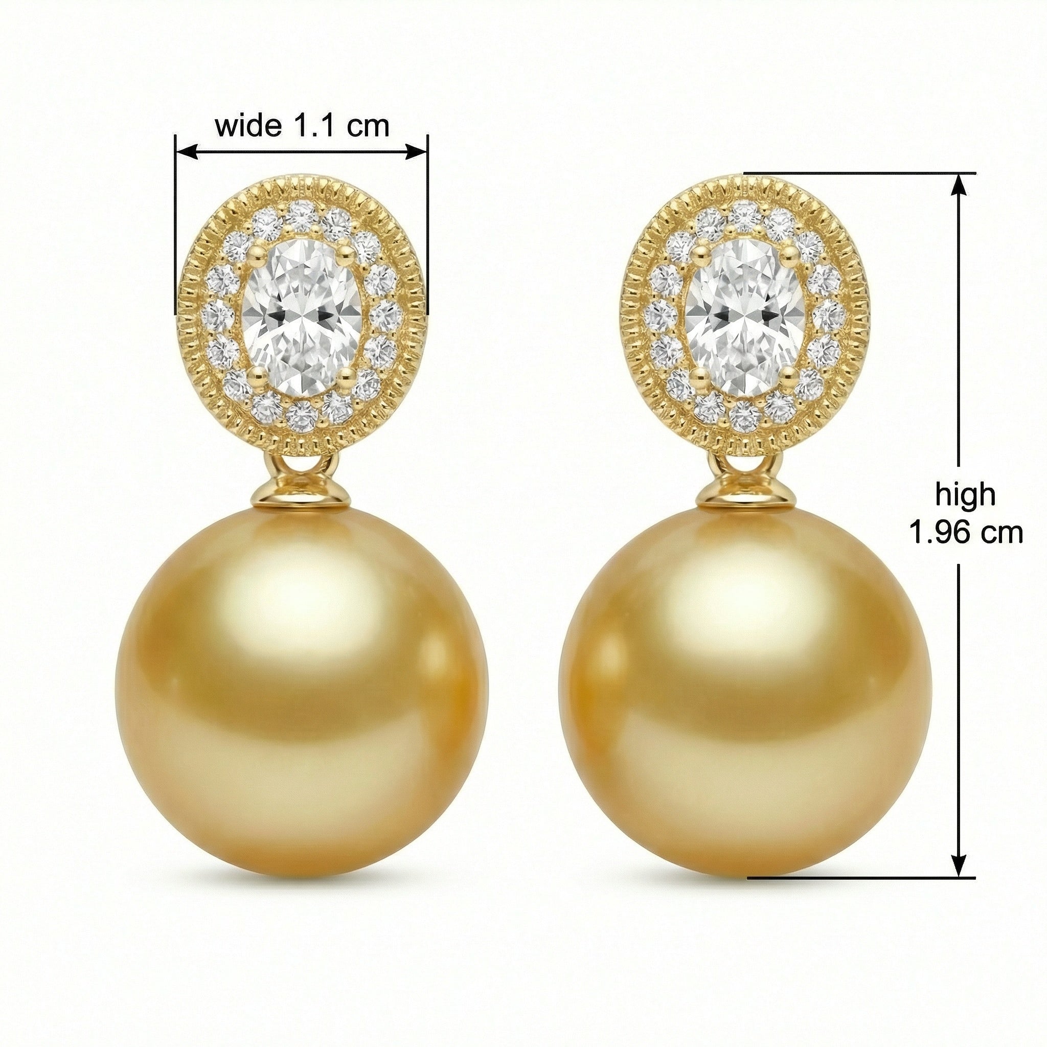 925 Sterling Silver Radiant Champagne South Sea Pearl