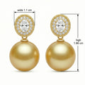925 Sterling Silver Radiant Champagne South Sea Pearl