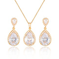 Necklace Eardrops Suit Bride Wedding Jewelry