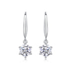 Jumping Wind - Earrings Set With 1-carat