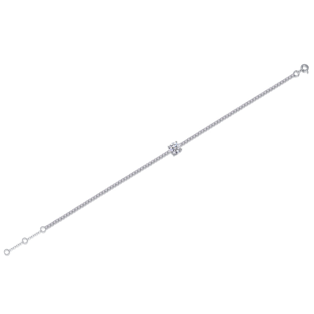 Silver Bracelet S925 Silver-plated Platinum