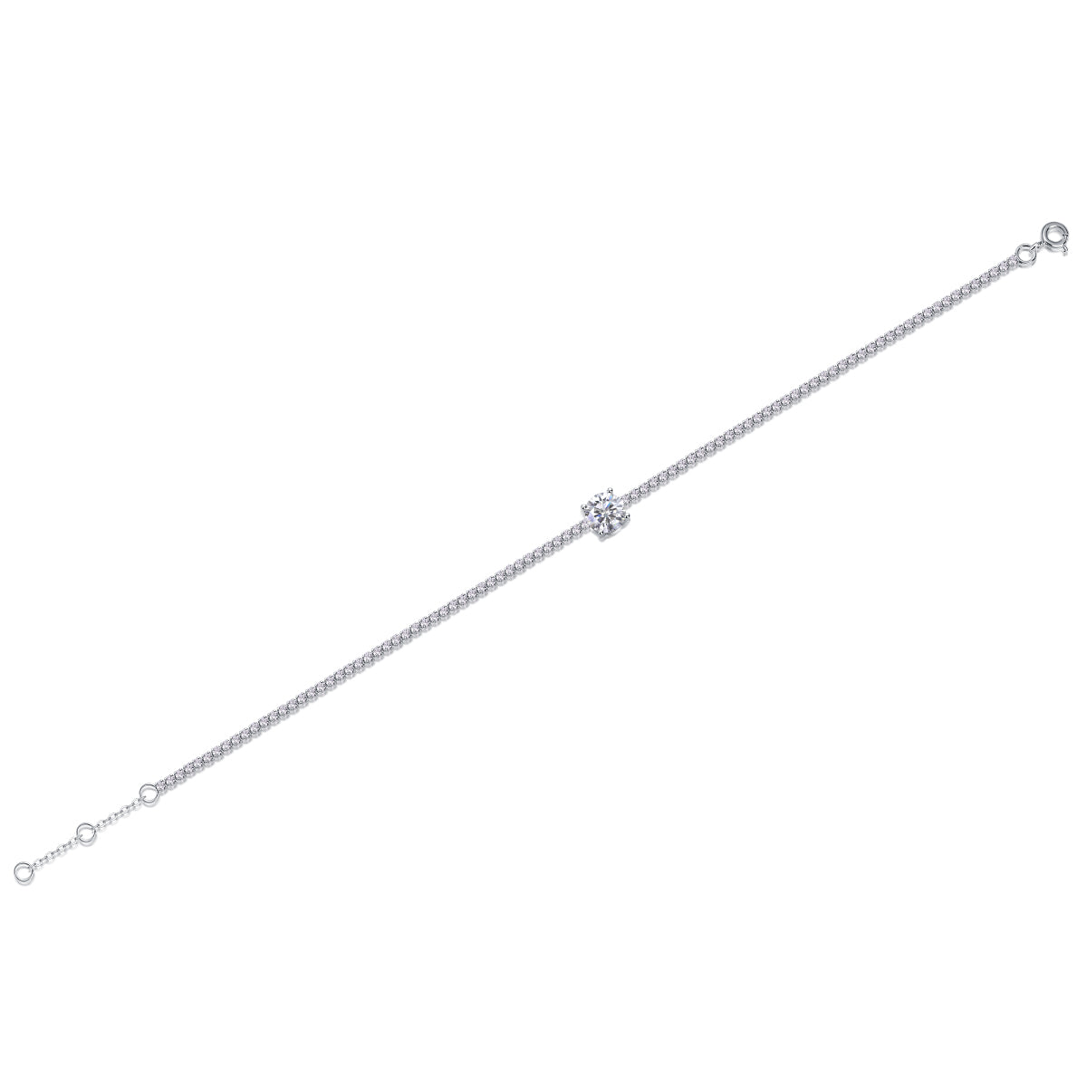 Silver Bracelet S925 Silver-plated Platinum
