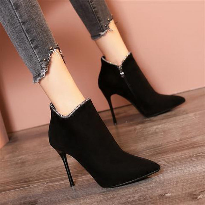 Short Boots Stiletto High-heeled